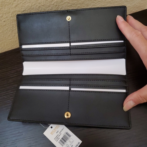 Michael kors Reed Large Two Tone Pebbled Leather Wallet - Picture 9 of 13